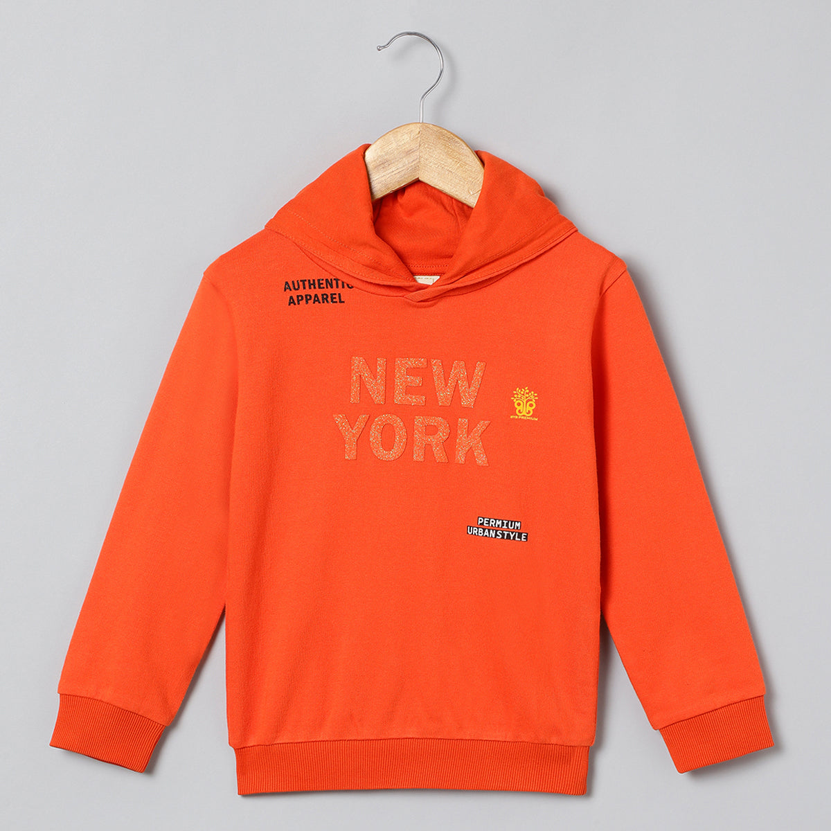 BYB PREMIUM ORANGE COTTON SWEAT SHIRT FOR UNISEX