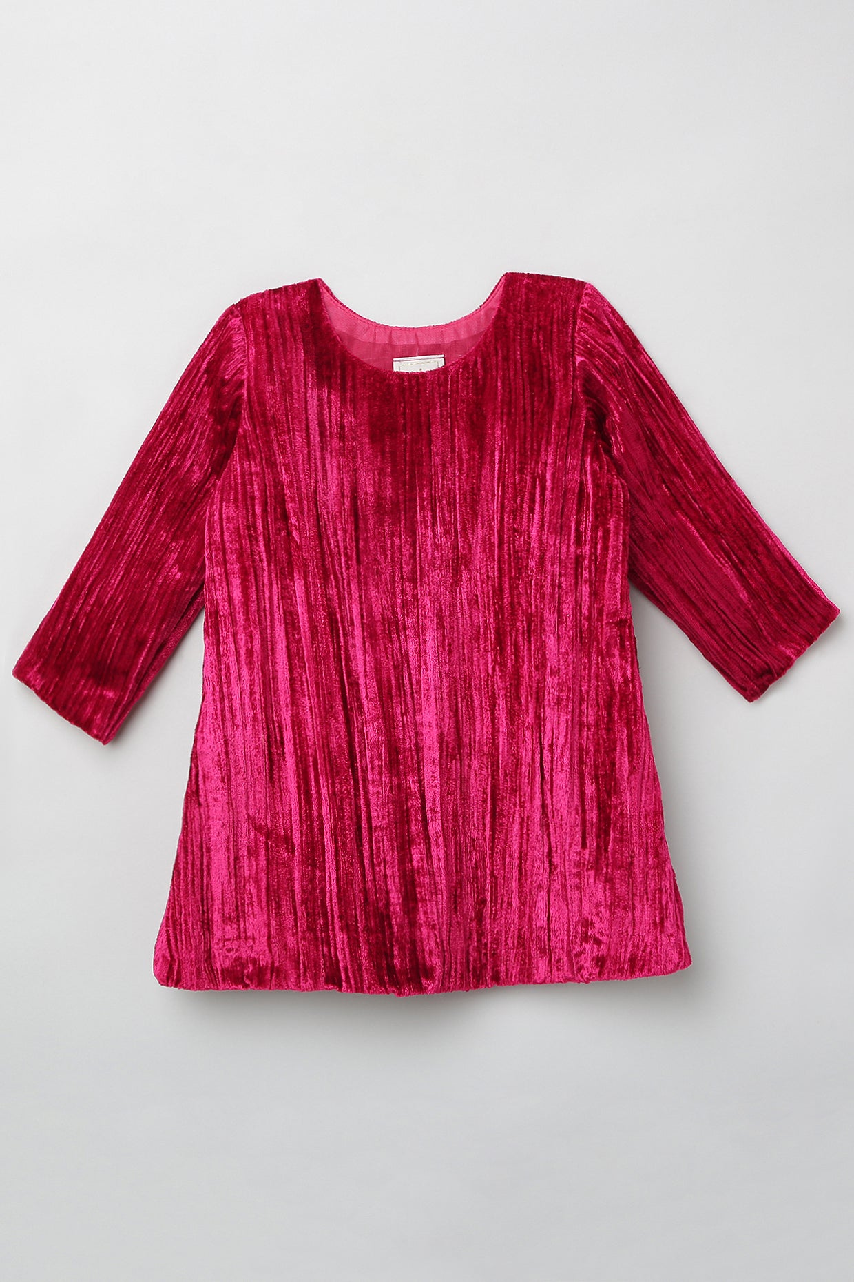 Fuchsia Velvet Dress