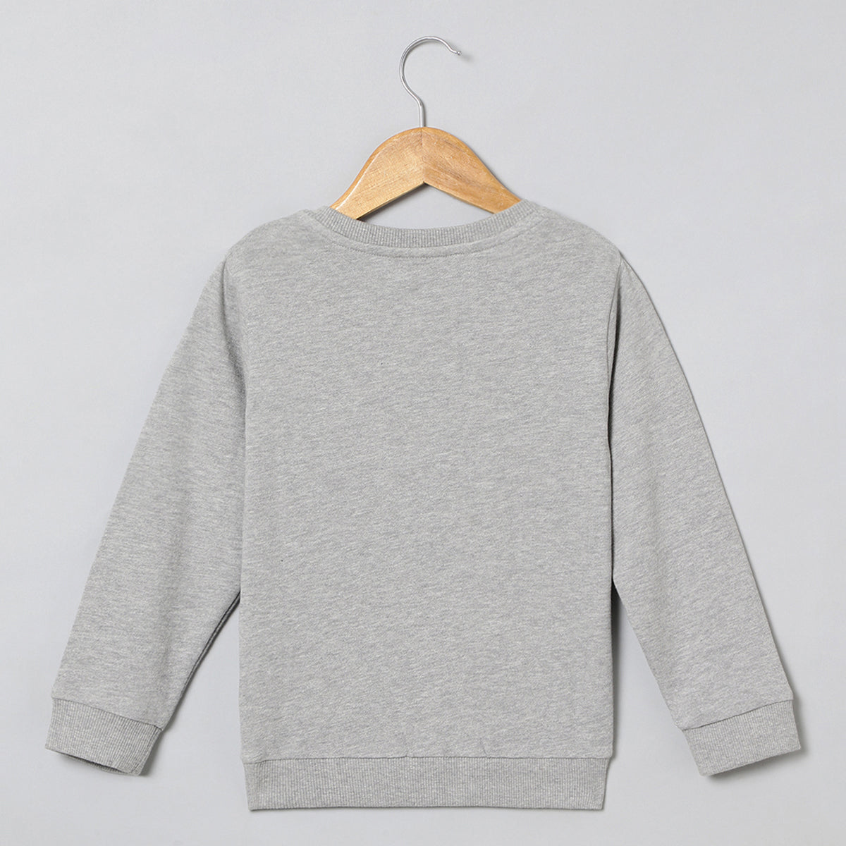 BYB PREMIUM GREY COTTON SWEAT SHIRT FOR UNISEX