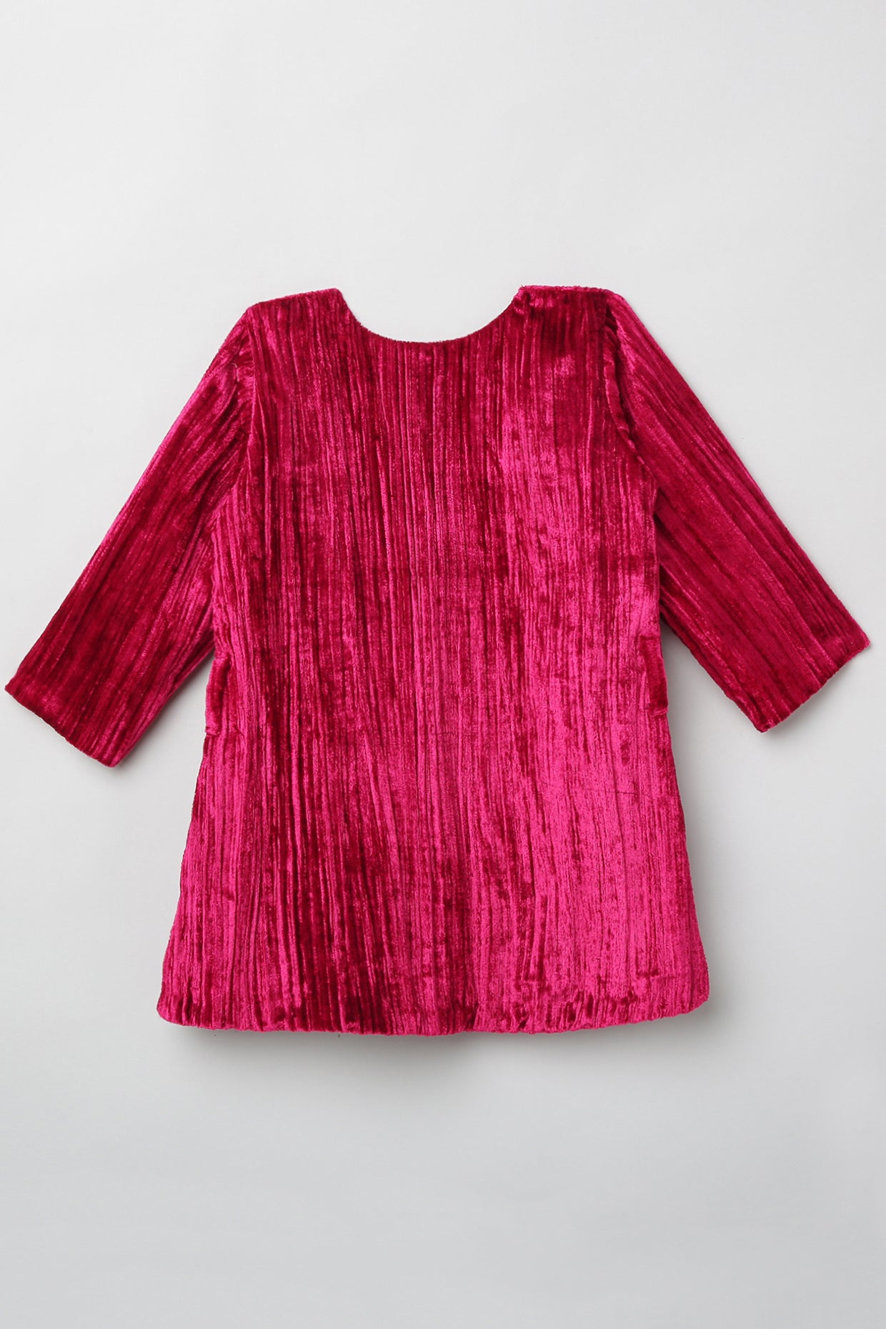 Fuchsia Velvet Dress