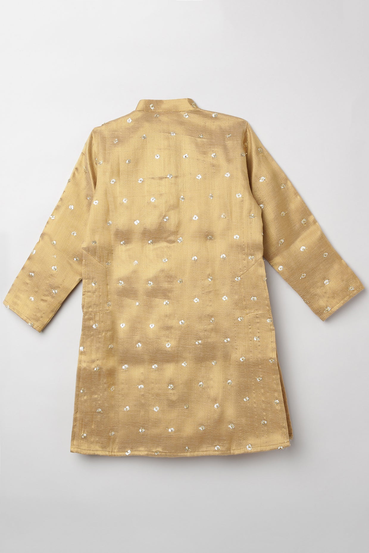 2Pcs Gold Kurta Set