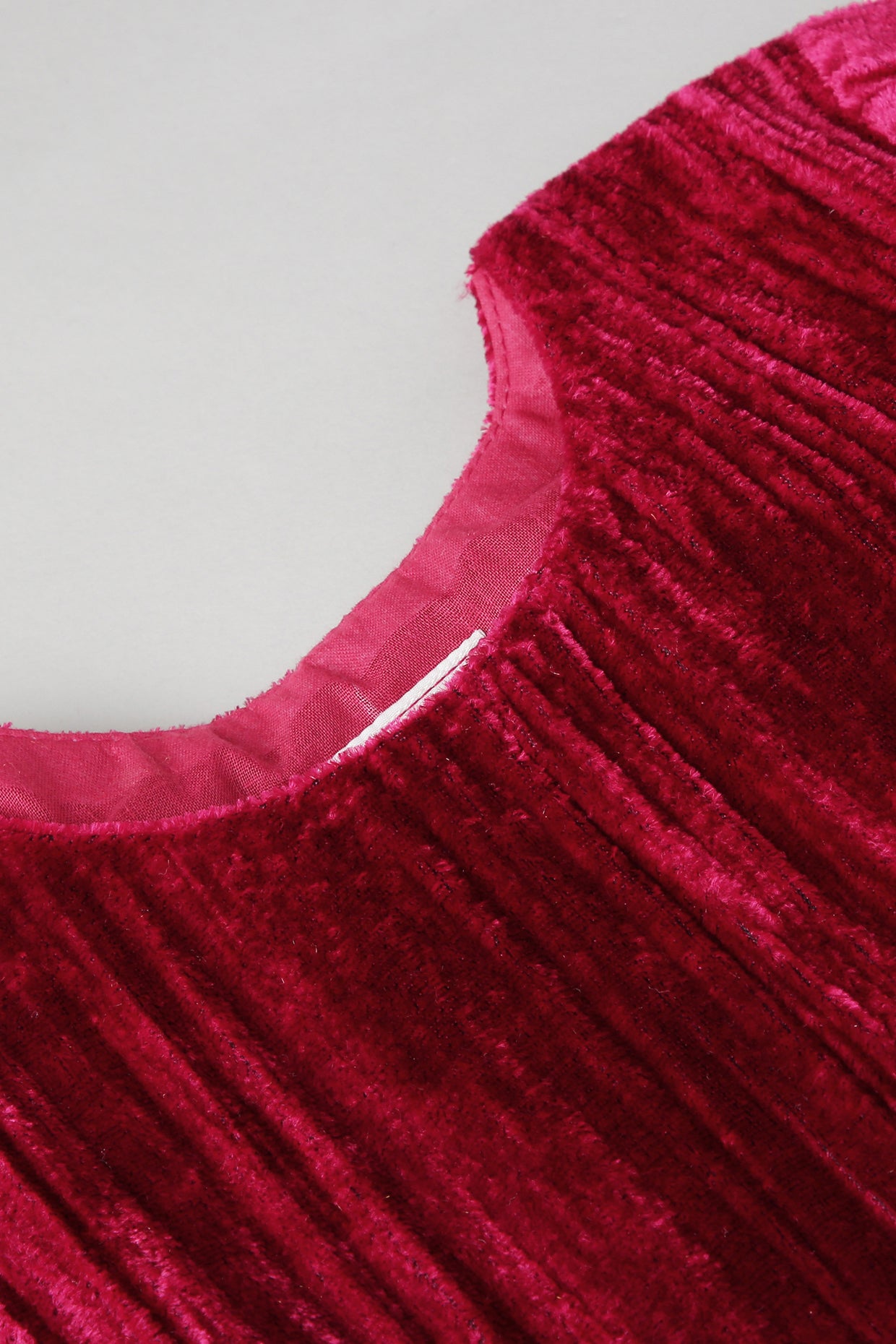 Fuchsia Velvet Dress