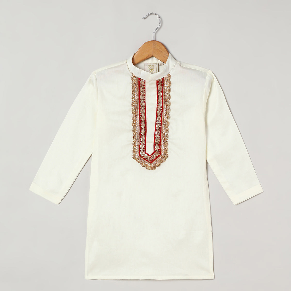 2Pcs Off White Kurta Set