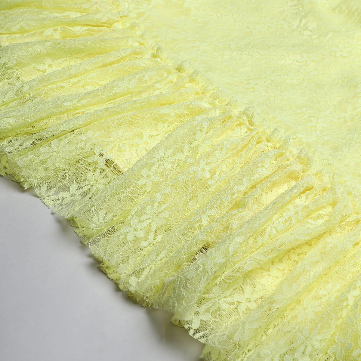 Lime Ruffle Maxi Dress