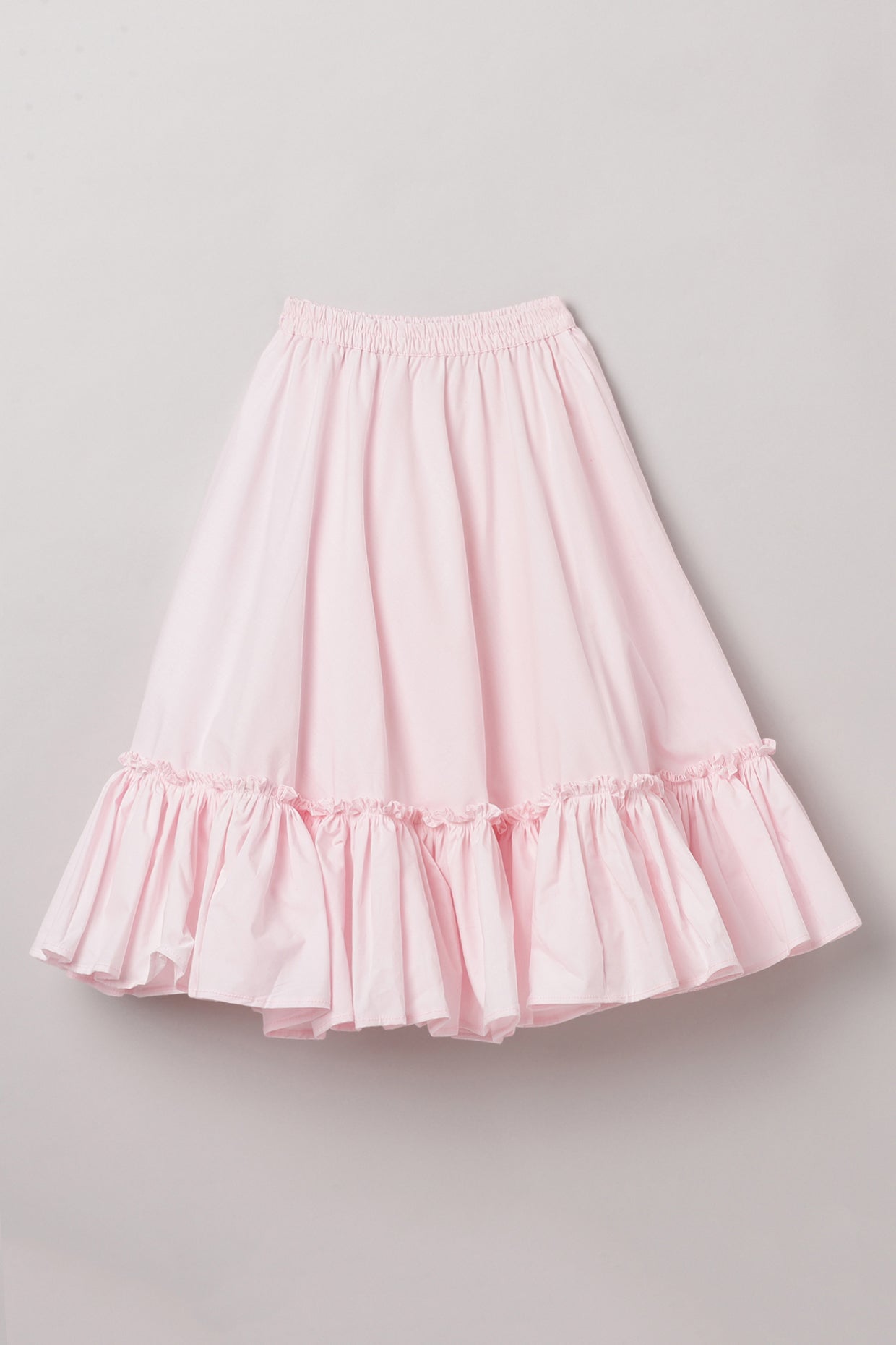 Baby Pink Strap Top and Skirt Set