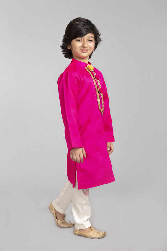 2Pcs Fuchsia Kurta Set