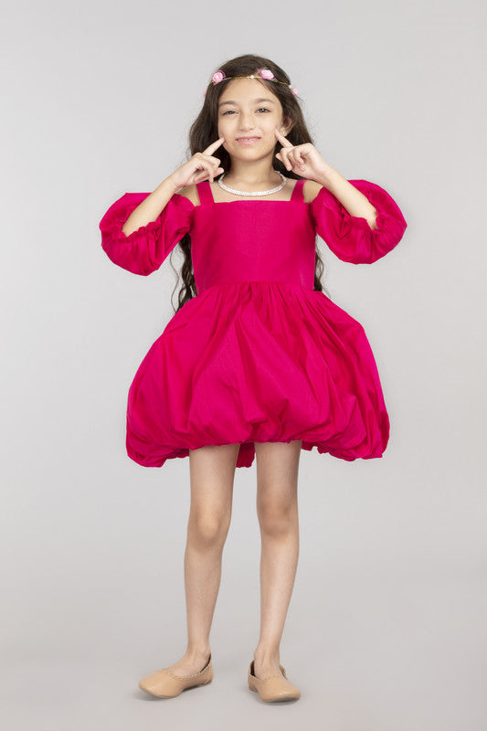 Fuchsia Balloon Dress