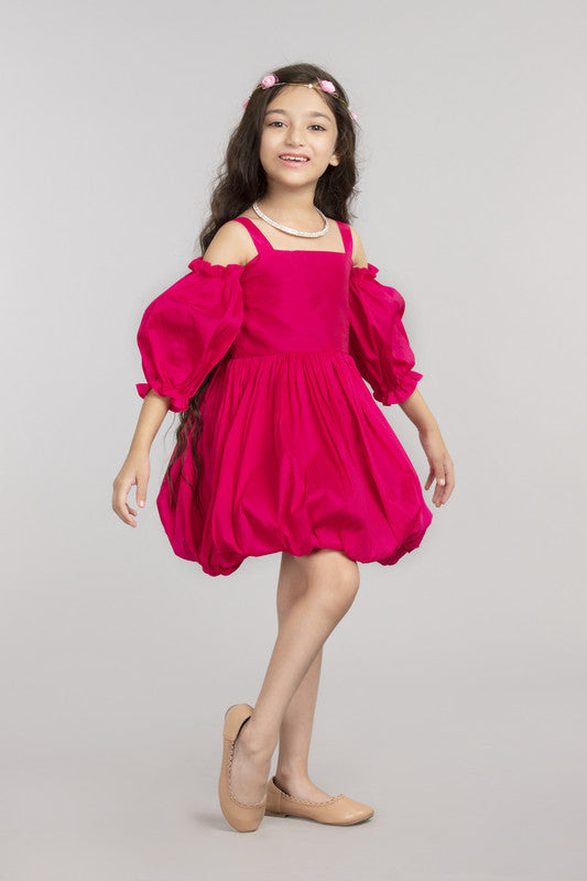 Fuchsia Balloon Dress