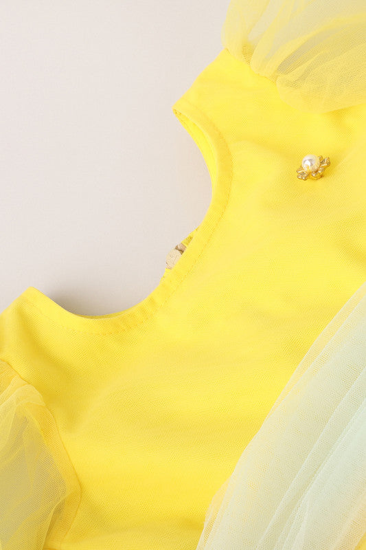 Yellow Dress with belt