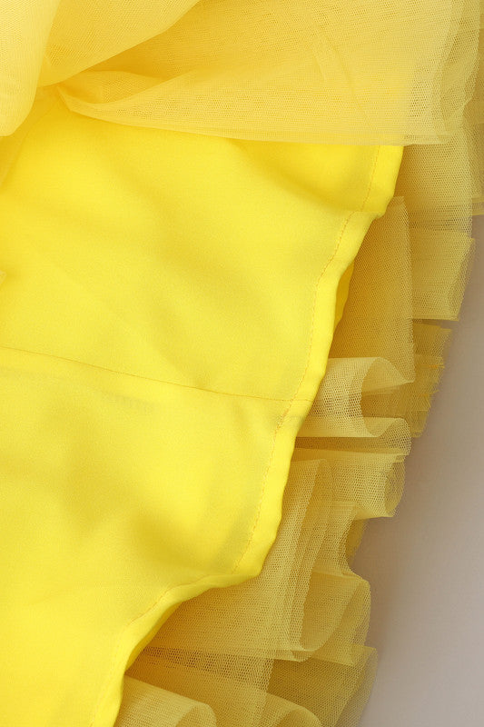 Yellow Dress with belt